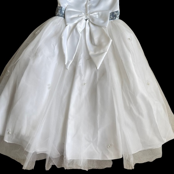 Mori Lee by Madeline Gardner Girls Flower Girl Special Occasion Dress Size 5/6 - Picture 6 of 11
